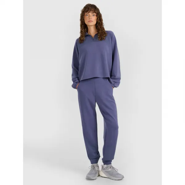 Dámska mikina s 1 2 zipsom 4F SWEATSHIRT F1836-WAW25TSWSF1836-32S-DENIM