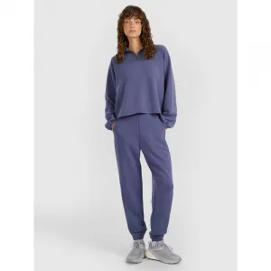 Dámska mikina s 1 2 zipsom 4F SWEATSHIRT F1836-WAW25TSWSF1836-32S-DENIM