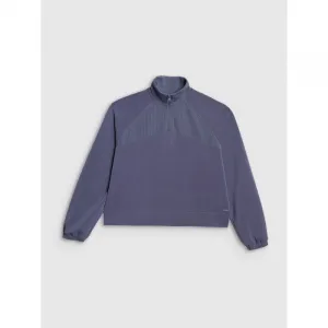 Dámska mikina s 1 2 zipsom 4F SWEATSHIRT F1836-WAW25TSWSF1836-32S-DENIM