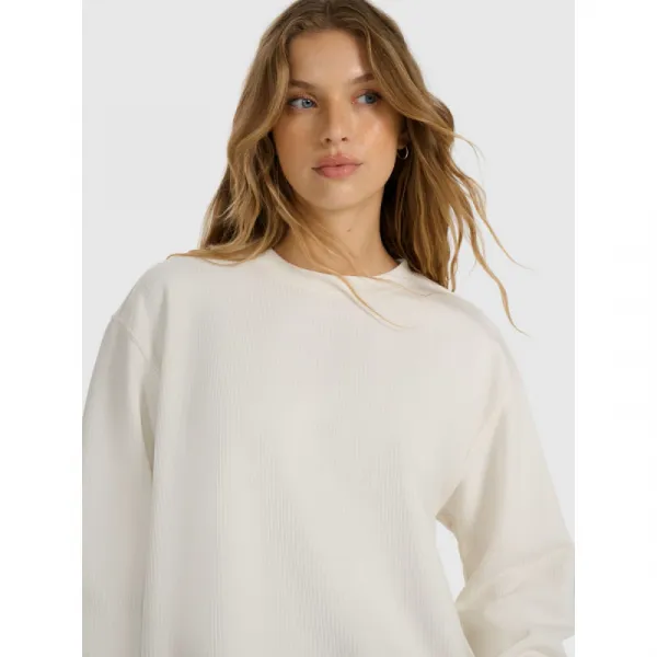 Dámska mikina 4F SWEATSHIRT F1837-WAW25TSWSF1837-11S-OFF WHITE