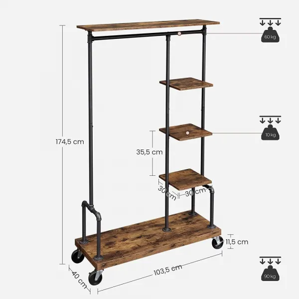 Stojan na šaty MADERA III