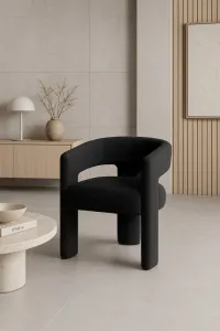 Leith LET71BLK Tapetovaná stolička