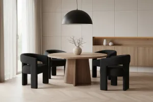 Leith LET71BLK Tapetovaná stolička