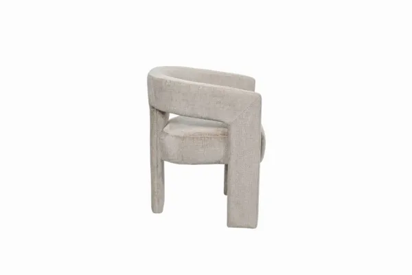 LivinHill Designové čalouněné jídelní křeslo Leith taupe
