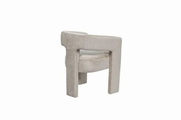 LivinHill Designové čalouněné jídelní křeslo Leith taupe