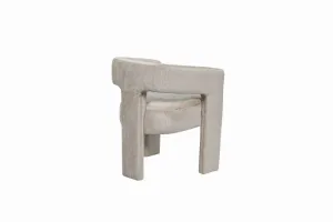LivinHill Designové čalouněné jídelní křeslo Leith taupe