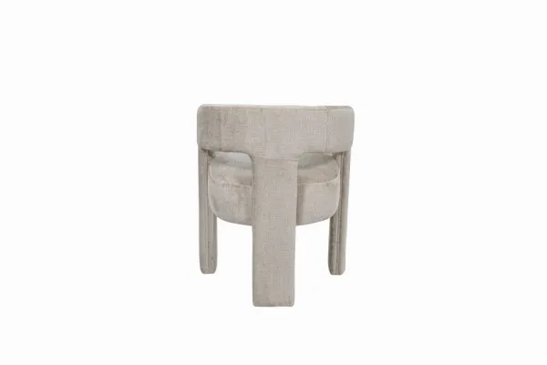 LivinHill Designové čalouněné jídelní křeslo Leith taupe