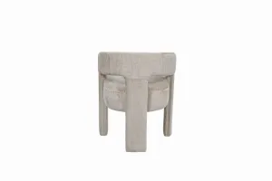 LivinHill Designové čalouněné jídelní křeslo Leith taupe