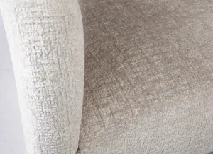 LivinHill Designové čalouněné jídelní křeslo Leith taupe