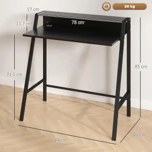 HOMCOM Počítačový stůl, černý