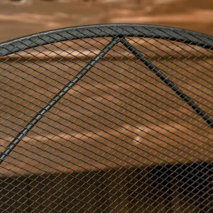 HOMCOM Zábrana ke krbu Arch
