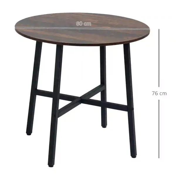 HOMCOM Jídelní stůl, 80 cm