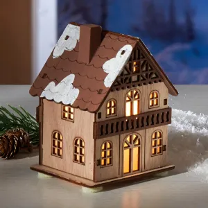 LED Dekorace Domeček dvoupatrový