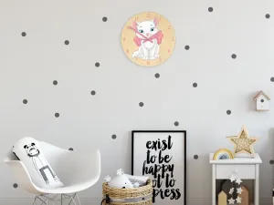 ModernClock Detské nástenné hodiny Ami Mačka 30 cm viacfarebné