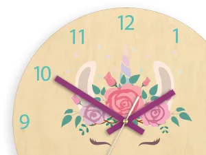 ModernClock Detské nástenné hodiny Ami Lama 30 cm viacfarebné
