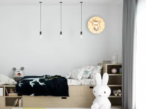 ModernClock Detské nástenné hodiny Ami Opice indián 30 cm viacfarebné