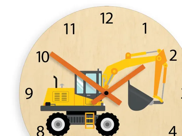 ModernClock Detské nástenné hodiny Ami Bager 30 cm viacfarebné