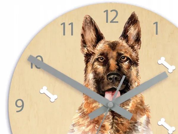 ModernClock Detské nástenné hodiny Ami Ovčiak 30 cm viacfarebné