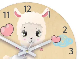 ModernClock Detské nástenné hodiny Ami Ovečka 30 cm viacfarebné
