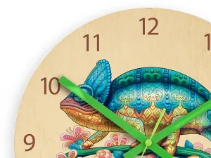 ModernClock Detské nástenné hodiny Ami Chameleon 30 cm viacfarebné