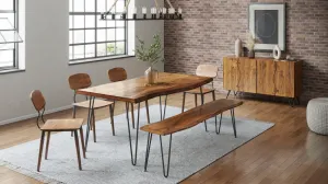 LivinHill Komoda Avola 137 cm z masivu černá/ořech