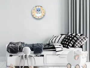 ModernClock Detské nástenné hodiny Mirro Dinosaurus 30 cm viacfarebné