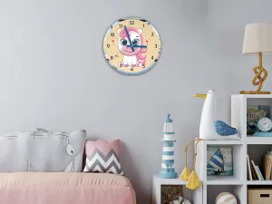 ModernClock Detské nástenné hodiny Mirro Jednorožec 30 cm viacfarebné