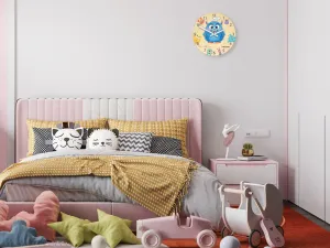 ModernClock Detské nástenné hodiny Ami Príšerky 30 cm viacfarebné