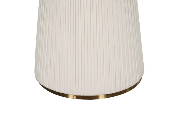 LivinHill Jídelní stůl Modig 120 cm eko kůže ecru/mramor