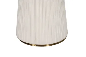 LivinHill Jídelní stůl Modig 120 cm eko kůže ecru/mramor