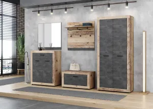 Vivaldi Komoda Luna 89,9 cm dub Matera svetlý/sivá