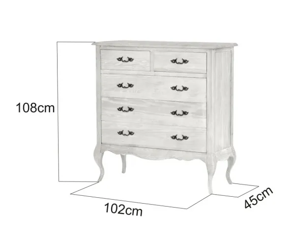 LivinHill Komoda Venezia 102 cm z masivu dub Benátský