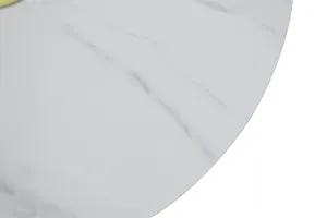 LivinHill Konferenční stolek Modig M 80 cm eko kůže ecru/mramor
