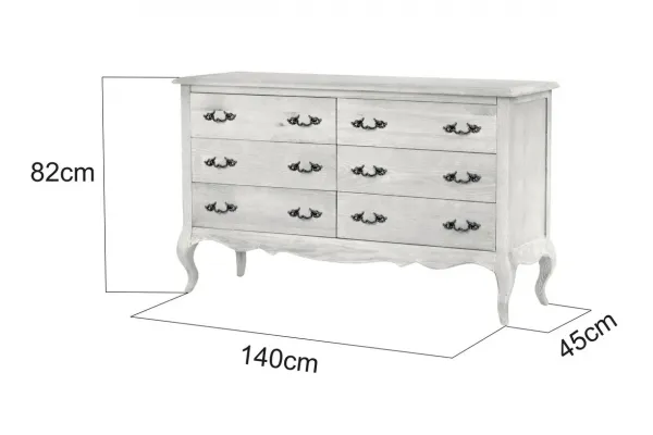 LivinHill Komoda Venezia 140 cm z masivu dub Benátský