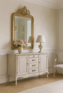 LivinHill Komoda Venezia 150 cm z masivu béžová