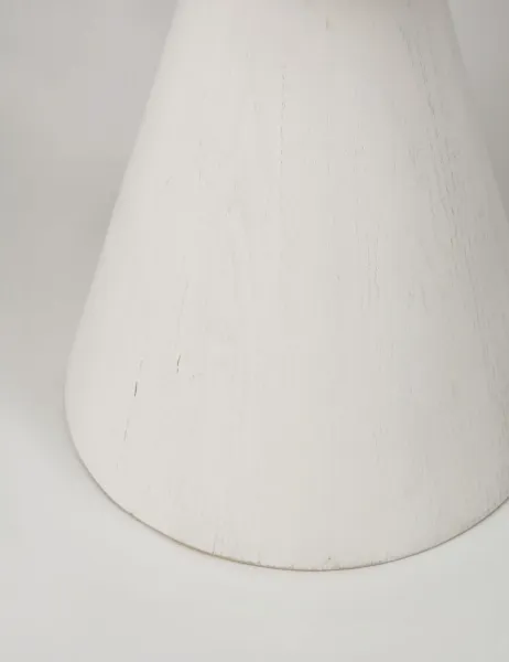 LivinHill Odkládací stolek Florence 40 cm z masivu bílý