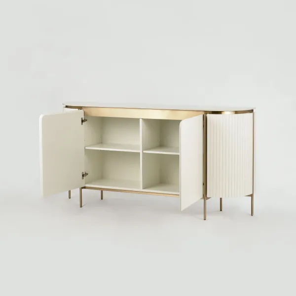 LivinHill Komoda Stilig 180 cm mramor/béžová