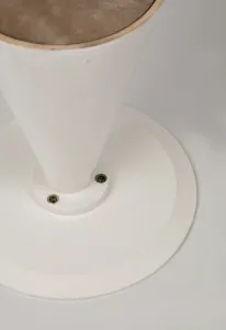 LivinHill Odkládací stolek Florence 40 cm z masivu bílý