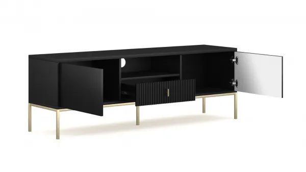 Vivaldi TV stolík Maggiore II 154,5 cm čierny