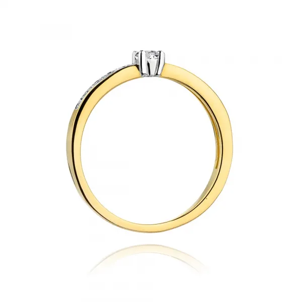 Blink-Blink Zásnubný diamantový prsteň 0.13 ct1708ZDB
