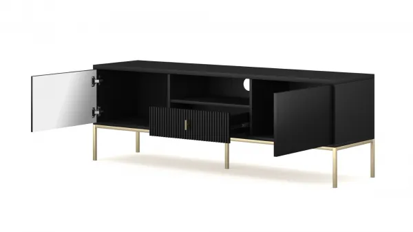 Vivaldi TV stolík Maggiore II 154,5 cm čierny
