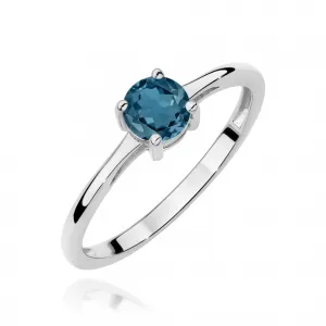 Blink-Blink Zlatý prsteň s Topásom London Blue2332RTolbB