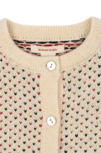 Detský kardigan s prímesou vlny Konges Sløjd BILLI KNIT CARDIGAN