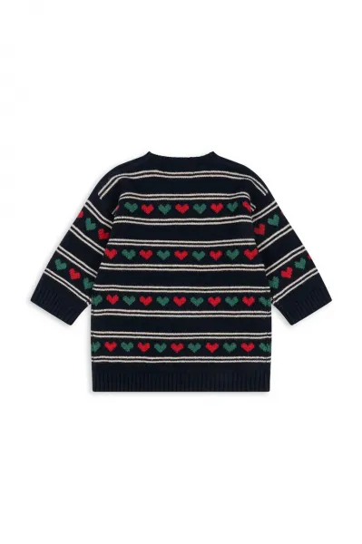 Detské šaty s prímesou vlny Konges Sløjd BELOU KNIT DRESS