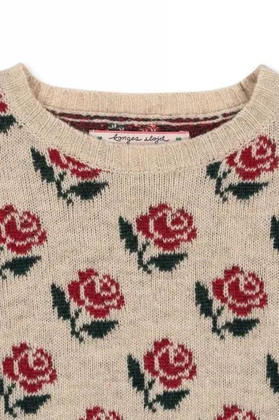Detské šaty s prímesou vlny Konges Sløjd BELOU KNIT DRESS