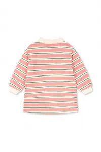 Dievčenské bavlnené šaty Konges Sløjd SPOTTY LS DRESS GOTS