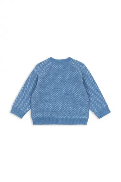 Detský kardigan s prímesou vlny Konges Sløjd BELOU KNIT CARDIGAN