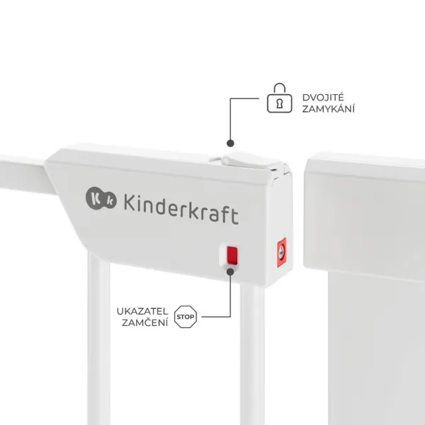 Zábrana do dverí Kinderkraft Safe Snap White