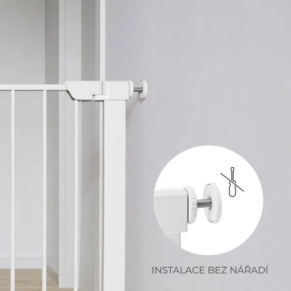 Zábrana do dverí Kinderkraft Safe Snap White