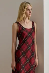 Šaty Lauren Ralph Lauren čierna farba, midi, áčkový strih, 200979919
